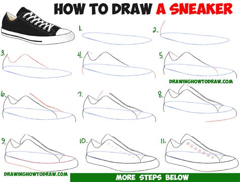 shoe drawing for beginners.